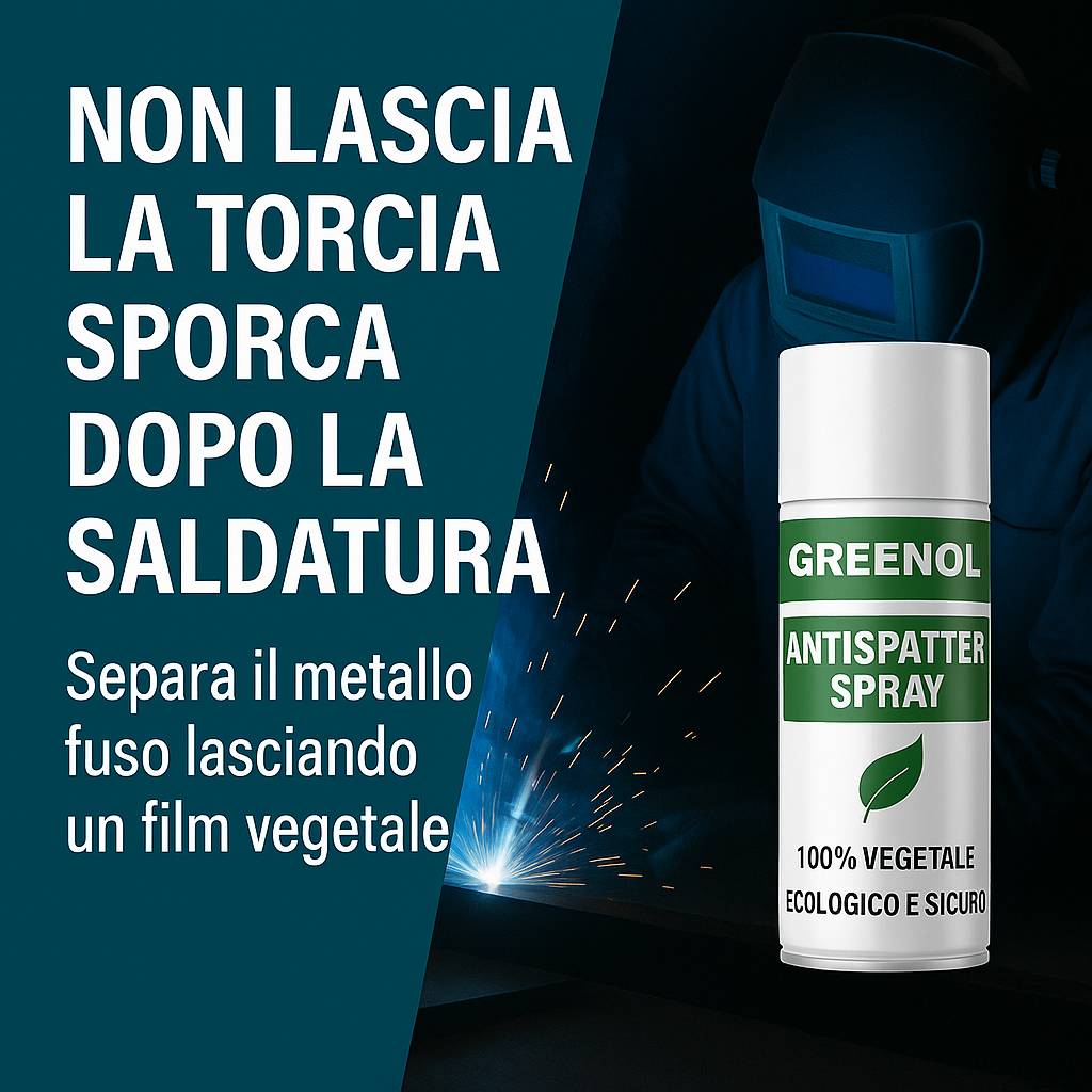 Greenol Antispatter Spray - Non lascia la torcia sporca dopo la saldatura